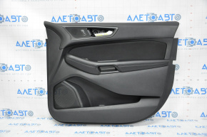 Capacul ușii, cartela din față dreapta Ford Edge 15-18 negru, piele, fără capac de protecție