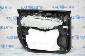 Capacul ușii, cartela din față dreapta Ford Edge 15-18 negru, piele, fără capac de protecție