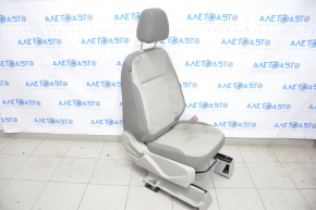 Scaun pasager Ford Escape MK3 13-19 fără airbag, manual, material textil bej, necesită curățare chimică.