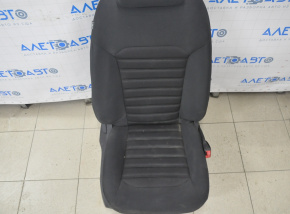 Scaun de pasager Ford Fusion mk5 17-20 fără airbag, manual, material textil negru.