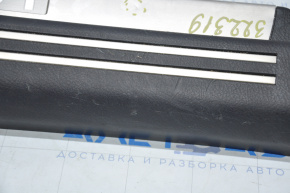 Накладка порога передняя левая Lexus LS460 LS600h 07-17 черная, царапины,тычки на хроме