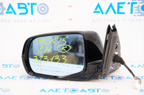 Зеркало боковое левое Acura MDX 14-16 12 пинов, поворотник, черный