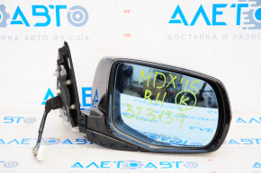 Oglindă laterală dreapta Acura MDX 14-16, 12 pini, semnalizator, negru