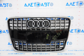 Решетка радиатора grill Audi Q7 4L 10-15 s-line в сборе со значком