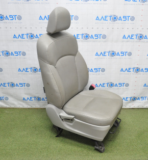 Пассажирское сидение Subaru Forester 14-18 SJ с airbag, механич, кожа серая,под чистку