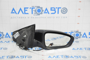 Oglindă laterală dreapta Chrysler 200 15-17, 5 pini, neagră PX8