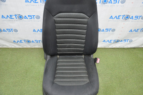 Scaun de pasager Ford Fusion mk5 13-16 fără airbag, manual, material textil negru cu dungi albe