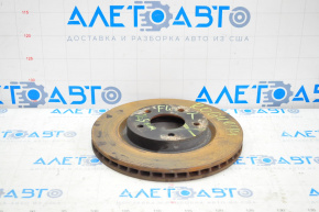 Placă de frână față stânga Nissan Rogue 14-20 295/26mm ruginită.