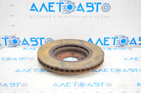 Placă de frână față stânga Nissan Rogue 14-20 295/26mm ruginită.