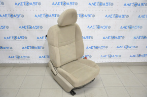 Scaun de pasager Nissan Rogue 14-20 fără airbag, manual, material textil bej