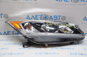 Farul dreapta față goală Honda Accord 16-17 cu halogen și lumini de zi.