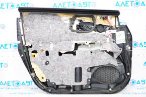 Обшивка двери карточка передняя правая Lexus RX350 RX450h 10-12 черн, царапина