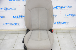 Scaun de pasager Hyundai Sonata 15-17 fără airbag, manual, material textil gri