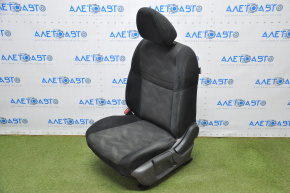 Водительское сидение Nissan Rogue 14-20 без airbag, механич, тряпка черн