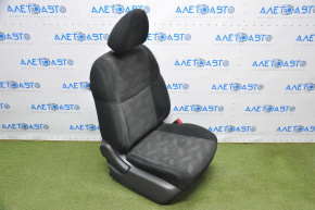 Пассажирское сидение Nissan Rogue 14-20 без airbag, механич, тряпка черн