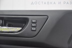 Capacul usii cardului frontal stâng Subaru Legacy 15-19 piele, negru, inserții de cărămizi, memorie, zgârieturi