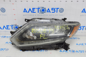 Far stânga față Nissan Rogue 14-16, gol, halogen, topitor