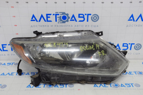 Far dreapta față Nissan Rogue 14-16, gol, halogen, topitor