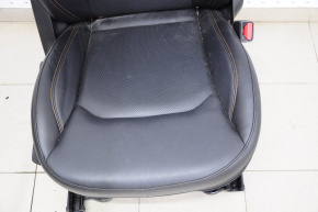 Scaun de pasager Jeep Compass 17- cu airbag, manual, piele neagră