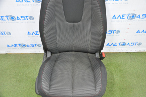 Scaun de pasager pentru GMC Terrain 14-17 fără airbag, material textil, negru, cusături roșii