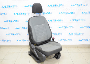 Scaun de pasager Ford Escape MK3 13-19 fără airbag, manual, material textil negru-gri, curățat chimic