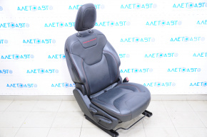 Scaun de pasager Jeep Cherokee KL 14-18 TRH cu airbag, manual, piele neagră.