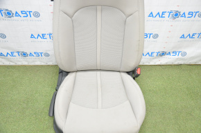 Scaun de pasager Hyundai Sonata 15-17 fără airbag, manual, material textil gri.