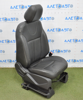 Пассажирское сидение Ford Escape MK3 13-19 с airbag, механич, кожа черн