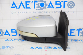 Oglindă laterală dreapta Ford Focus mk3 15-18 restilizat, 7 pini, semnalizator, argintiu