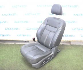 Scaunul șoferului Nissan Murano z52 15-17 cu airbag, electric, piele neagră.