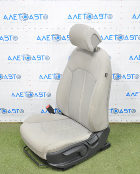 Scaunul șoferului Hyundai Sonata 15-17 fără airbag, manual, material textil gri