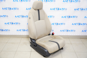 Scaun pasager Honda Civic X FC 16-18 4d fără airbag, manual, material textil bej, necesită curățare.