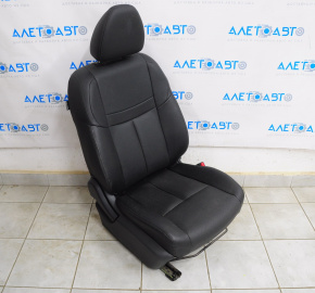 Пассажирское сидение Nissan Rogue 14-20 с airbag, механич, кожа черн