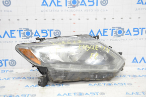 Far dreapta față Nissan Rogue 14-16, halogen, gol, topit.