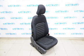 Пассажирское сидение Ford Fusion mk5 13-16 без airbag, электро, тряпка черн