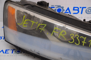 Фара передняя правая VW Jetta 11-16 голая USA галоген, повреждение водой