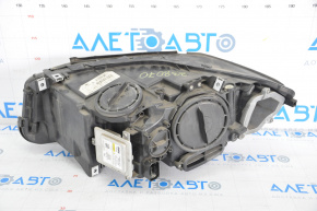 Farul dreapta față asamblat BMW 5 F10 11-13 cu xenon, cu suport, geamul este spart, oxidat