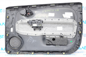 Capacul ușii, cartela frontală stânga Fiat 500 12-17 negru, zgârieturi