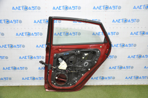 Дверь в сборе задняя правая Ford Fiesta 11-19 4d красный RR тычки