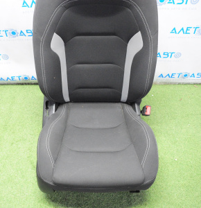 Scaun de pasager pentru Chevrolet Camaro 16- fără airbag, electric, din material textil, negru-gri.