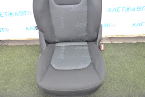 Scaun de pasager Jeep Renegade 15- fără airbag, manual, material textil, negru