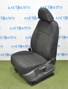 Scaun șofer VW Tiguan 09-17 fără airbag, material textil negru.