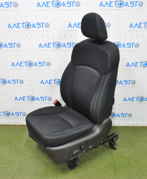 Водительское сидение Subaru Forester 14-18 SJ без airbag, электрическое, ткань черная