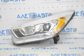 Фара передняя левая в сборе Ford Escape MK3 17-19 рест, галоген+led, светлая