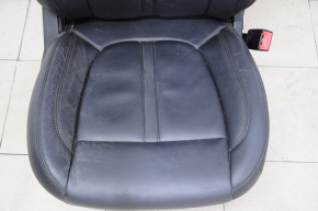 Scaun de pasager Lincoln MKZ 13-16 cu airbag, electric, încălzire, piele neagră.