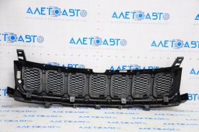 Решетка радиатора grill Jeep Compass 17-21 в сборе 3 части, запилена