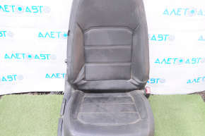 Scaun de pasager VW Passat b7 12-15 SUA fără airbag, manual, încălzire, piele neagră