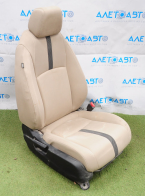 Scaun pasager Honda Civic X FC 16-18 4d fără airbag, manual, material textil bej, nevoie de curățare