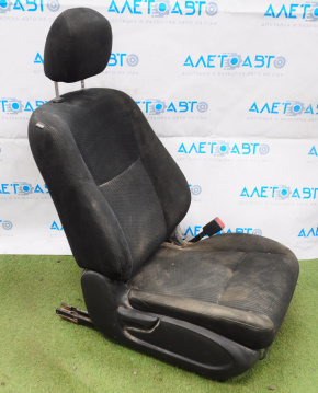 Scaun pasager Nissan Altima 13-18 fără airbag, manual, velur negru, pentru curățare