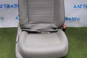 Scaun de pasager pentru VW Passat b8 16-19 SUA fără airbag, manual, piele gri.